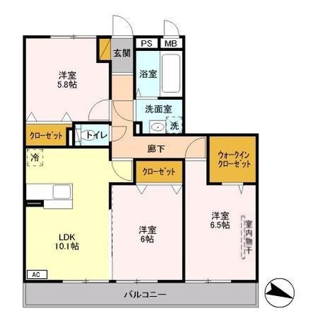 ファンファーレ新宿の物件間取画像